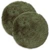 vidaXL Kudd&ouml;verdrag 2 st HEERLEN Gr&ouml;n &Oslash; 40 cm PV Fleece
