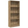 vidaXL Bokhylla ek 60x24x143 cm konstruerat tr&auml;