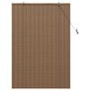 vidaXL Rullgardin med gardiner Brun 100 x 160 cm Bambu