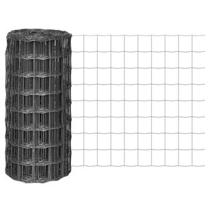 vidaXL Eurofence st&aring;l 10x0,8 m gr&aring;