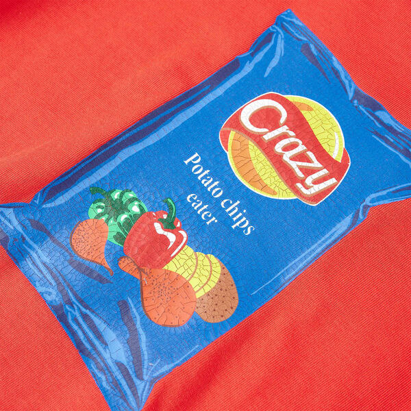 T-shirt med korta ärmar för barn röd 116