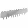 vidaXL Kant f&ouml;r gr&auml;smatta 30 pcs 103 x 25 cm St&aring;l Silver