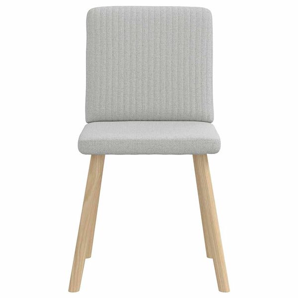 vidaXL Matstolar 2 st molngrått tyg