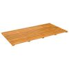 vidaXL Badmatta Brun 100 x 53 x 2,5 cm Massivt Akaciatr&auml;