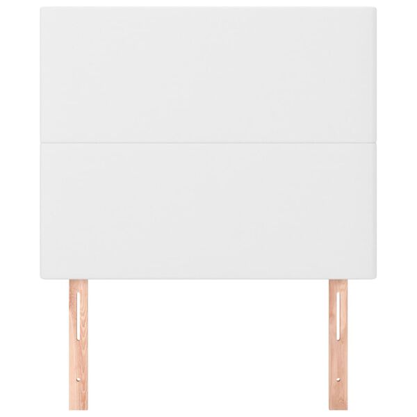 vidaXL S&auml;nggavel vit 80x5x118/128 cm konstl&auml;der