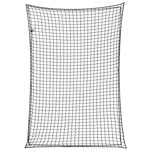 vidaXL Lastn&auml;t med elastiskt rep svart 5x3,5 m PP