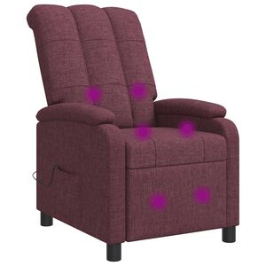 vidaXL Massagef&aring;t&ouml;lj Lila Tyg