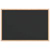 vidaXL Griffeltavla med massiv fururam svart 60x40 cm