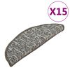 vidaXL Trappstegsmattor 15 st antracit 65x21x4 cm