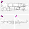 vidaXL Utomhussoffset med kudde 5 pcs Naturlig och Antracit