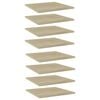 vidaXL Hyllplan 8 st sonoma-ek 40x40x1,5 cm konstruerat tr&auml;