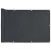 vidaXL Insynsskydd f&ouml;r balkong antracit 400x75 cm PVC