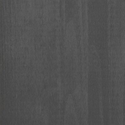 vidaXL Garderob HAMAR mörkgrå 99x45x137 cm massiv furu