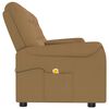 vidaXL Massagefåtölj med kopphållare 4-sits taupe
