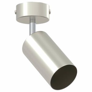 vidaXL Takspotlight med str&aring;lkastare Nickel 6 x 6 x 16 cm Metall