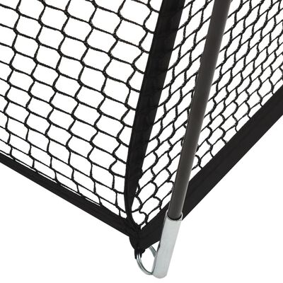 vidaXL Bur för baseball svart 500x400x250 cm polyester
