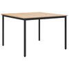 vidaXL Matbord Naturf&auml;rg 110 x 110 x 75 cm Massiv furu