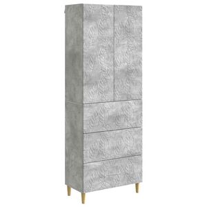 vidaXL Sk&aring;pset 2 st 66 x 34,5 x 90 cm Konstruerat tr&auml; Betonggr&aring;