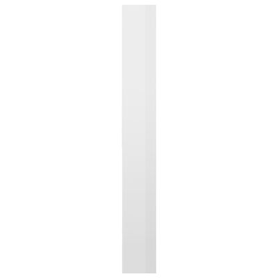 vidaXL Tvättmaskinsskåp vit högglans 64x24x190 cm