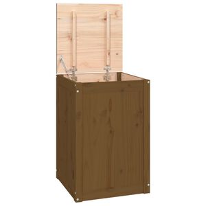 vidaXL Tv&auml;ttkorg honungsbrun 44x44x66 cm massiv furu