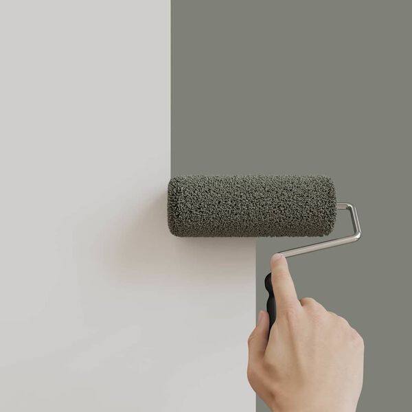 vidaXL V&auml;ggf&auml;rg Gr&aring; 16,5 x 16,5 x 16 cm V&auml;ggprint