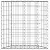 vidaXL Gabion trapets upphöjd galvaniserat stål 100x20x100 cm