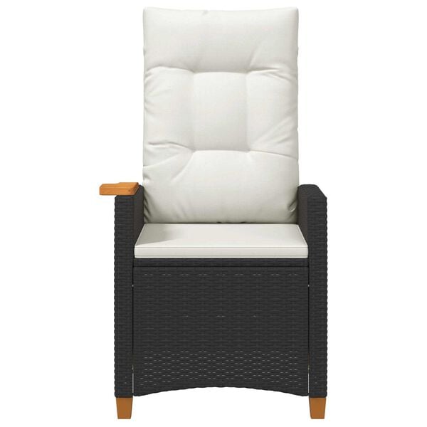 vidaXL F&auml;llstol med tehylla med kudde 62 x 64 x 112 cm konstrotting