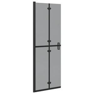 vidaXL Walk-In duschv&auml;gg Svart 70 x 6,5 x 190 cm