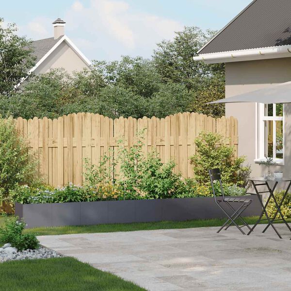 vidaXL Odlingsl&aring;da antracit 360x40x40 cm kallvalsat st&aring;l