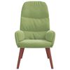 vidaXL Vilstol ljusgrön sammet
