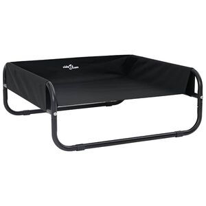 vidaXL Hunds&auml;ng Svart 75 x 75 x 30 cm St&aring;l