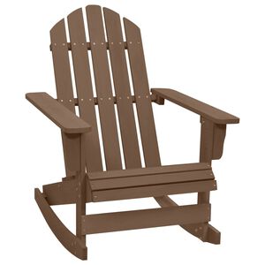 vidaXL Gungstol f&ouml;r tr&auml;dg&aring;rden tr&auml; brun