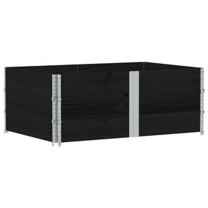 vidaXL Odlingsl&aring;da svart 150x100 cm massiv furu