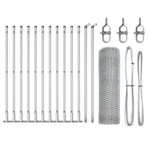 vidaXL St&auml;ngselstolpe Silver