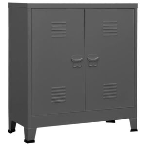 vidaXL Industriellt f&ouml;rvaringssk&aring;p antracit 90x40x100 cm st&aring;l