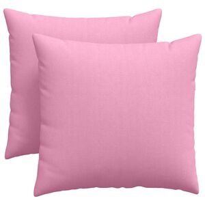 vidaXL Sofakuddar 2 pcs Rosa 45 x 45 cm tyg