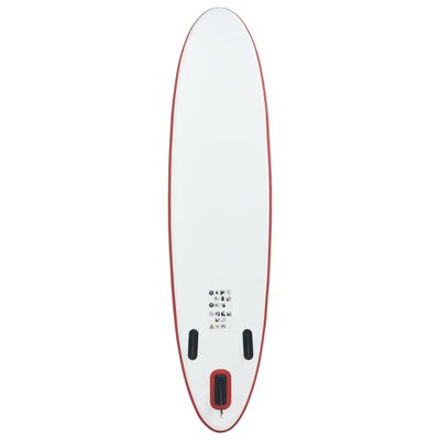 vidaXL SUP surfingbräda uppblåsbar röd och vit