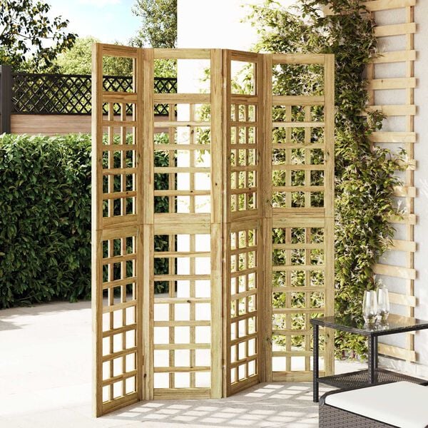 vidaXL Avsk&auml;rmningssk&auml;rm Honung brun 160 x 180 cm Massiv furu