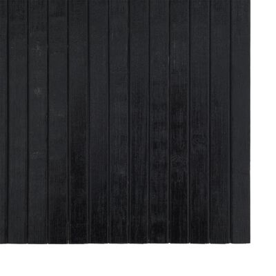 vidaXL Matta rektangulär svart 70x200 cm bambu