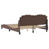 vidaXL Bed Frame "Viana" with LED without Mattress Brown 160x200 cm