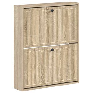 vidaXL V&auml;ggmonterad skosk&aring;p EDE 71 x 17 x 86 cm Konstruerat tr&auml;