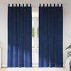 vidaXL M&ouml;rkl&auml;ggningsgardiner 2 pcs M&ouml;rkbl&aring; 140 x 260 cm Sammet