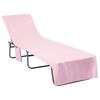 vidaXL Solstolshanddukar 2 pcs Rosa 210 x 75 cm Polyester och polyamid