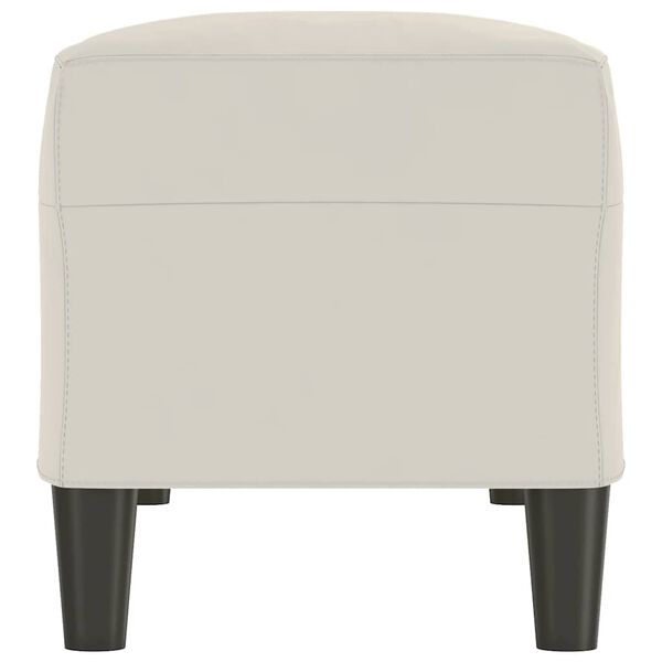 vidaXL Bänk gräddvit 100x35x41 cm sammet