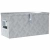 vidaXL F&ouml;rvaringsl&aring;da aluminium 61,5x26,5x30 cm silver