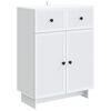 vidaXL Sideboard Vit 66 x 34,5 x 90 cm Konstruerat tr&auml;