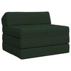 vidaXL F&auml;llbar Soffbed M&ouml;rkgr&ouml;n 200 x 70 x 10 cm Tyg