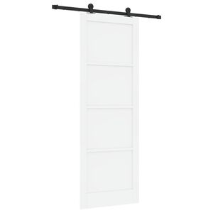 vidaXL Skjutd&ouml;rr ORKDAL Vit 83 x 232 cm Massiv furu