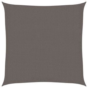 vidaXL Solsegel HDPE fyrkantigt 2x2 m antracit