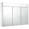 vidaXL Badrumssk&aring;p med spegel LED 88x13x62 cm